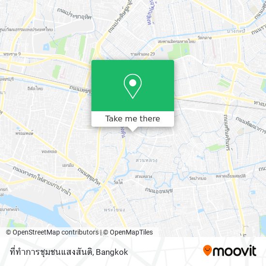 ที่ทำการชุมชนแสงสันติ map