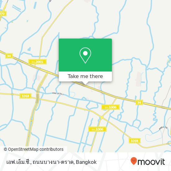 เอฟ.เอ็ม.ซี., ถนนบางนา-ตราด map