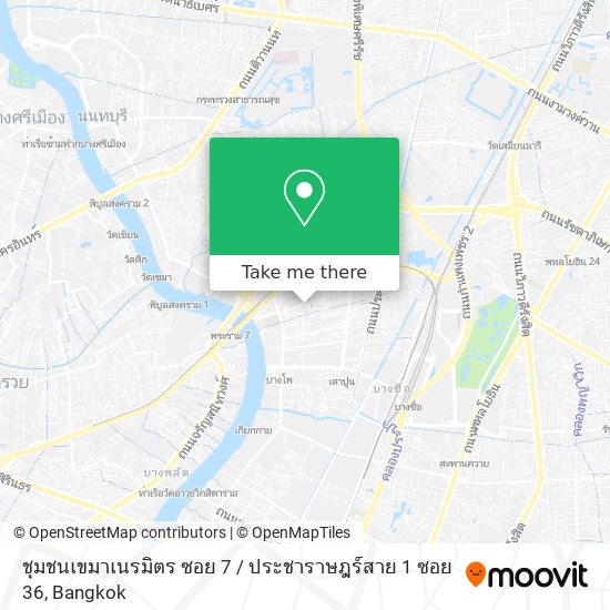 ชุมชนเขมาเนรมิตร ซอย 7 / ประชาราษฎร์สาย 1 ซอย 36 map