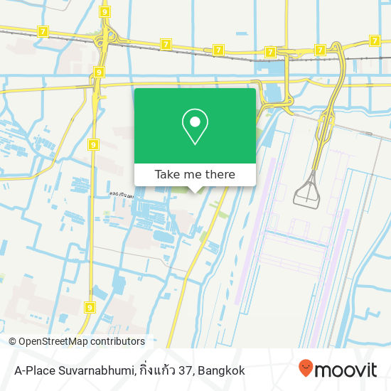 A-Place Suvarnabhumi, กิ่งแก้ว 37 map