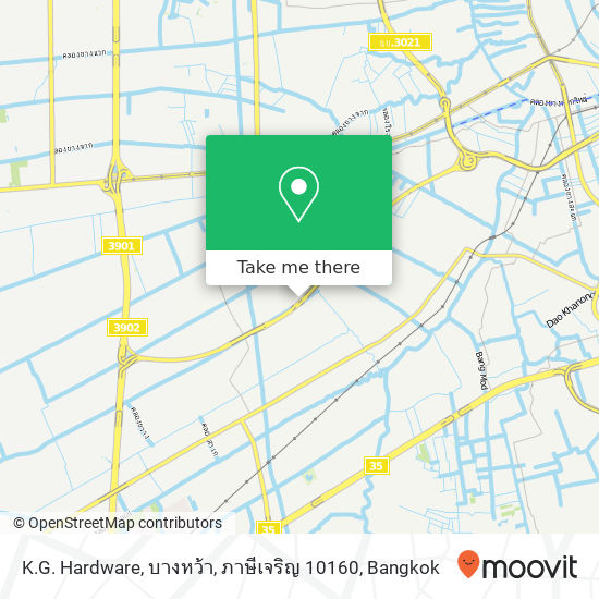 K.G. Hardware, บางหว้า, ภาษีเจริญ 10160 map