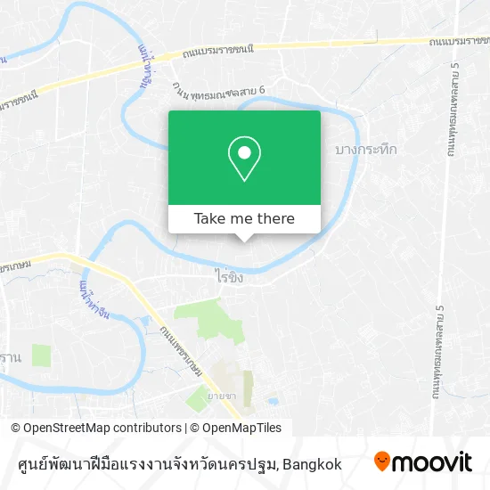 ศูนย์พัฒนาฝีมือแรงงานจังหวัดนครปฐม map