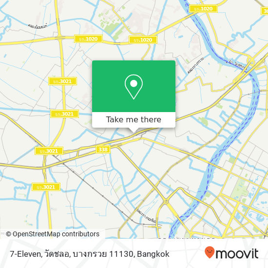 7-Eleven, วัดชลอ, บางกรวย 11130 map