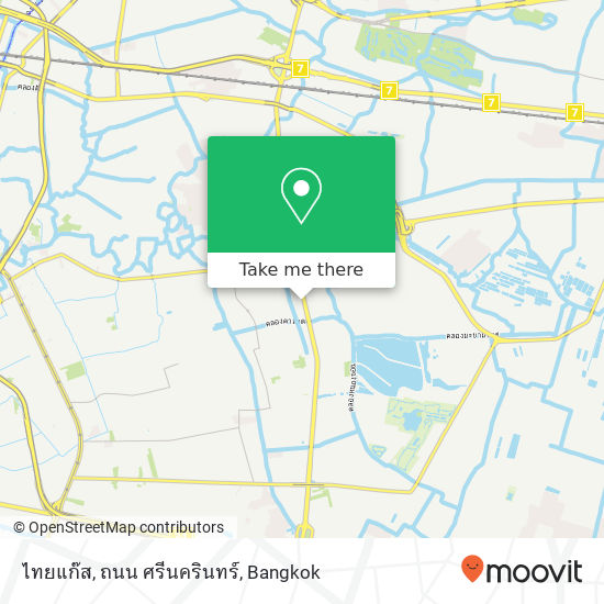 ไทยแก๊ส, ถนน ศรีนครินทร์ map