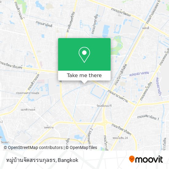 หมู่บ้านจัดสรรนกุลธร map