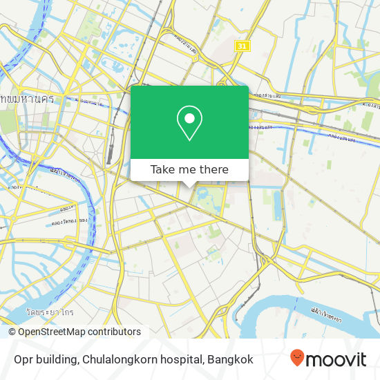 Opr building, Chulalongkorn hospital map