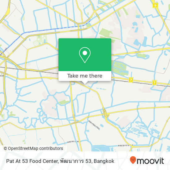 Pat At 53 Food Center, พัฒนาการ 53 map