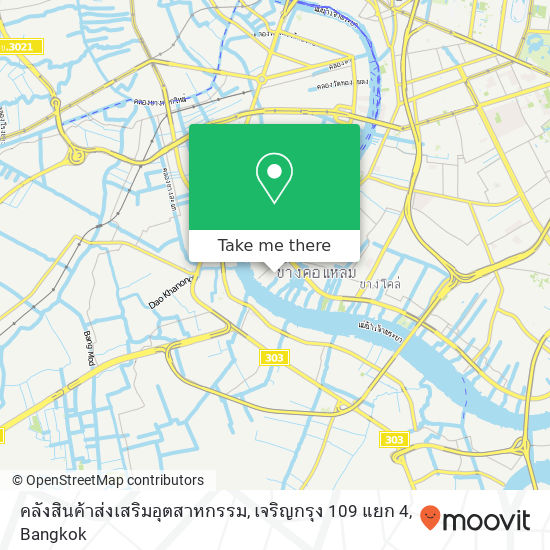 คลังสินค้าส่งเสริมอุตสาหกรรม, เจริญกรุง 109 แยก 4 map