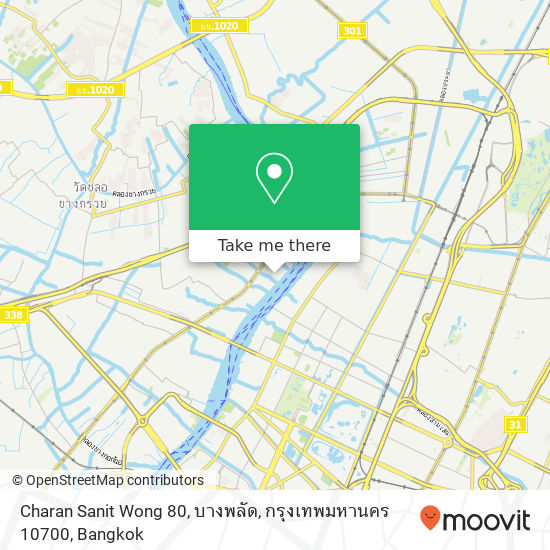 Charan Sanit Wong 80, บางพลัด, กรุงเทพมหานคร 10700 map