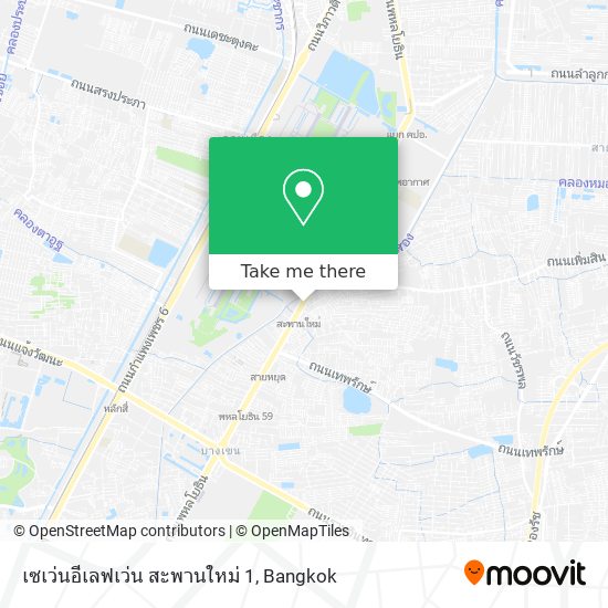 เซเว่นอีเลฟเว่น สะพานใหม่ 1 map