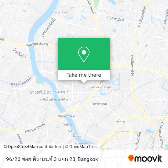 96/26 ซอย ติวานนท์ 3 แยก 23 map