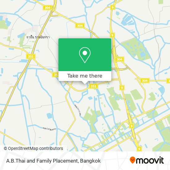 A.B.Thai and Family Placement map