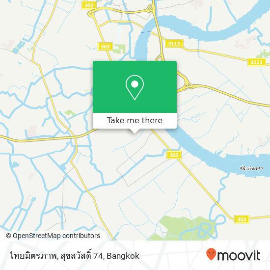 ไทยมิตรภาพ, สุขสวัสดิ์ 74 map