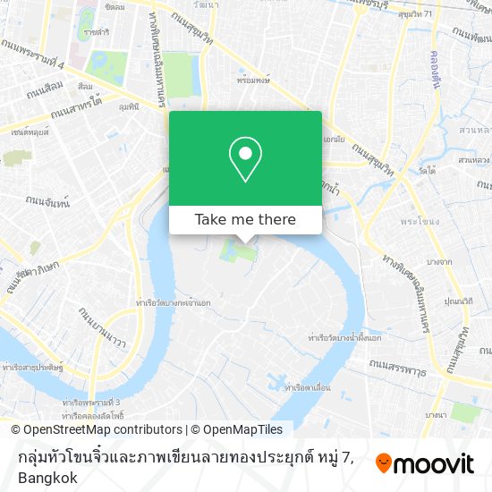 กลุ่มหัวโขนจิ๋วและภาพเขียนลายทองประยุกต์ หมู่ 7 map