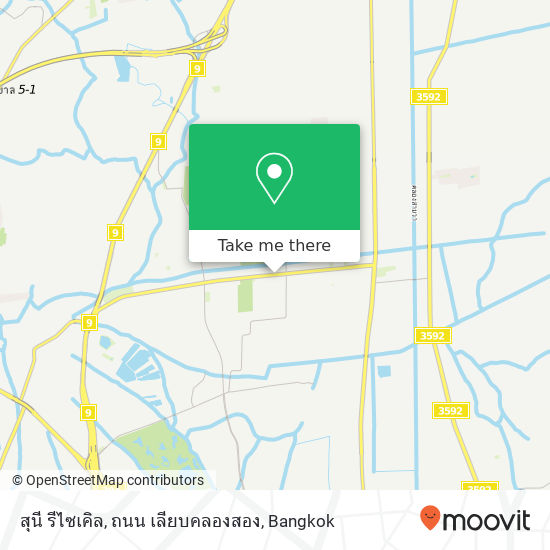 สุนี รีไซเคิล, ถนน เลียบคลองสอง map