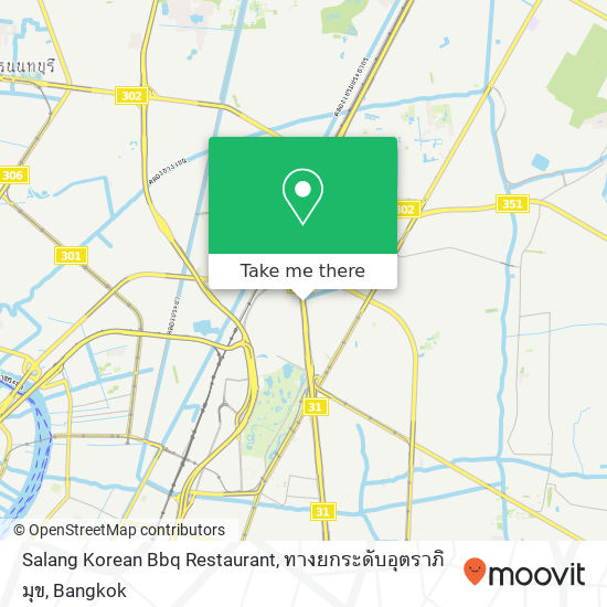 Salang Korean Bbq Restaurant, ทางยกระดับอุตราภิมุข map