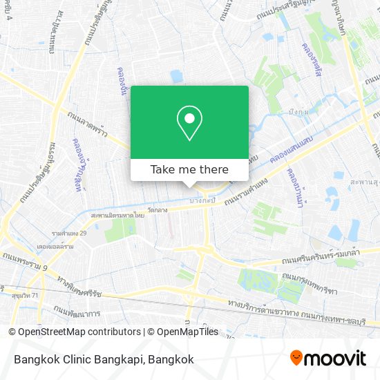Bangkok Clinic Bangkapi map