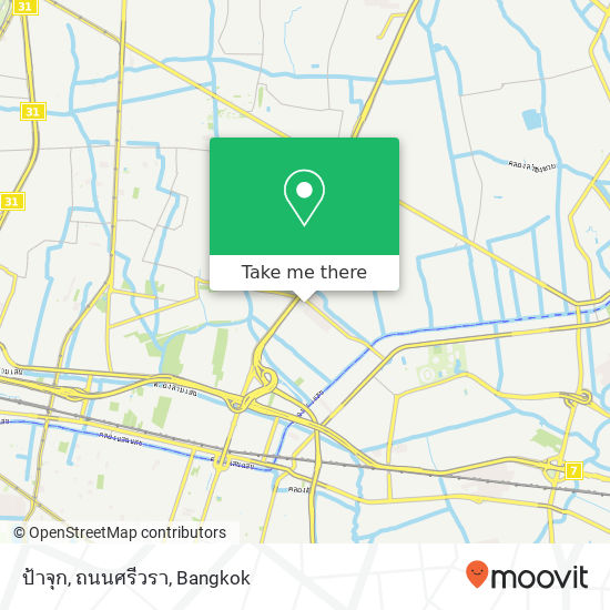 ป้าจุก, ถนนศรีวรา map