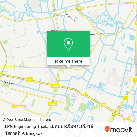 LPG Engineering Thailand, ถนนเฉลิมพระเกียรติรัชกาลที่ 9 map