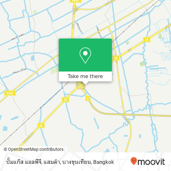 ปั๊มแก๊ส แอลพีจี, แสมดำ, บางขุนเทียน map