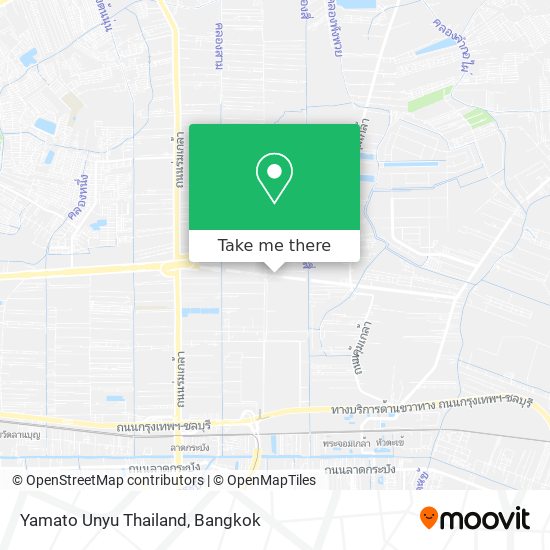 Yamato Unyu Thailand map