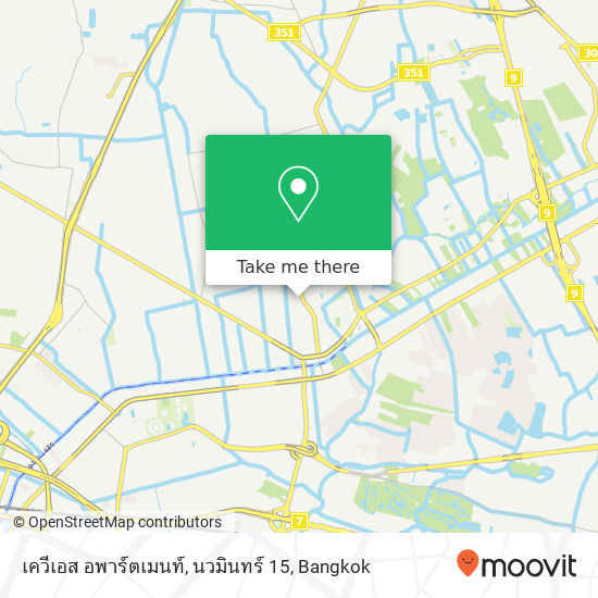 เควีเอส อพาร์ตเมนท์, นวมินทร์ 15 map