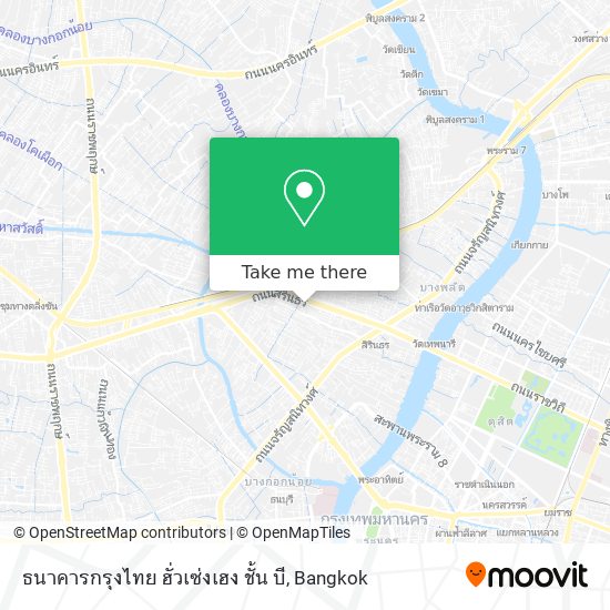 ธนาคารกรุงไทย ฮั่วเซ่งเฮง ชั้น บี map