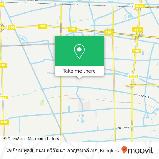 โอเชี่ยน พูลส์, ถนน ทวีวัฒนา-กาญจนาภิเษก map