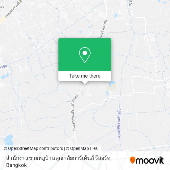 สำนักงานขายหมู่บ้านคุณาลัยการ์เด้นส์ รีสอร์ท map