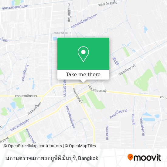 สถานตรวจสภาพรถยูพีดี มีนบุรี map