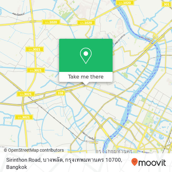 Sirinthon Road, บางพลัด, กรุงเทพมหานคร 10700 map