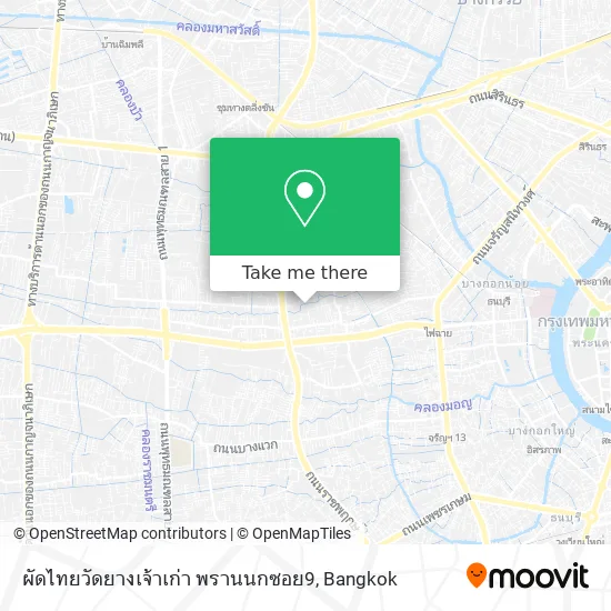 ผัดไทยวัดยางเจ้าเก่า พรานนกซอย9 map