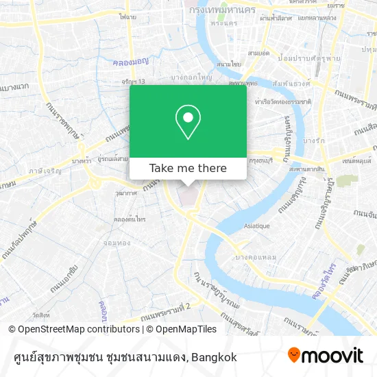 ศูนย์สุขภาพชุมชน ชุมชนสนามแดง map