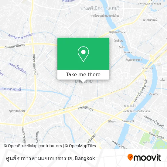 ศูนย์อาหารสามแยกบางกรวย map