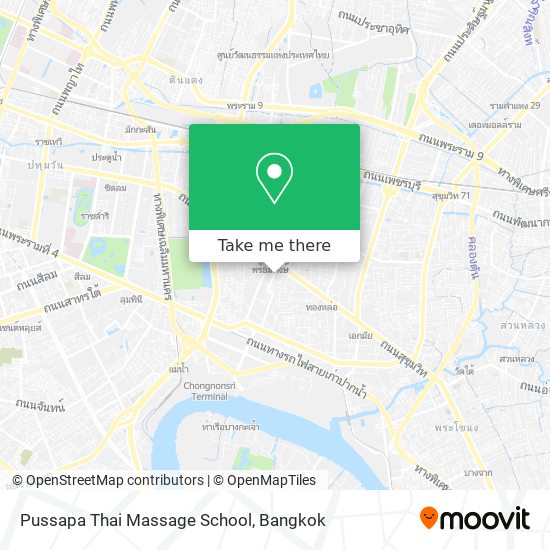 Pussapa Thai Massage School map