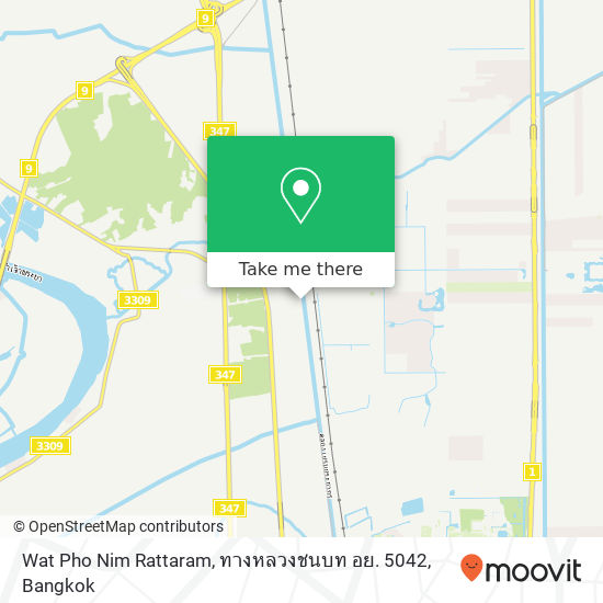 Wat Pho Nim Rattaram, ทางหลวงชนบท อย. 5042 map