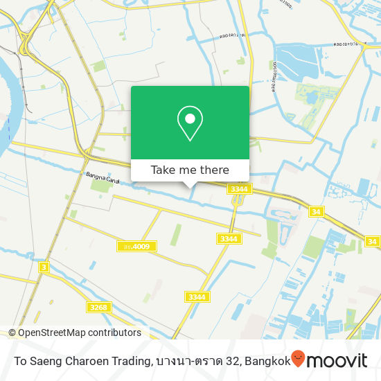To Saeng Charoen Trading, บางนา-ตราด 32 map