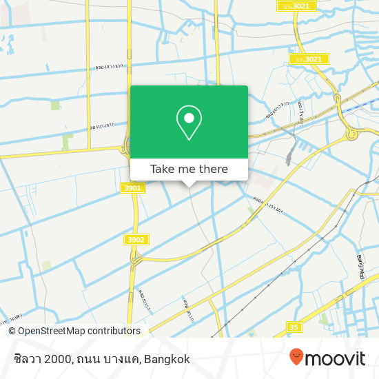 ซิลวา 2000, ถนน บางแค map