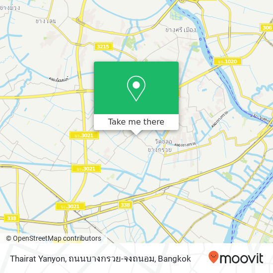 Thairat Yanyon, ถนนบางกรวย-จงถนอม map