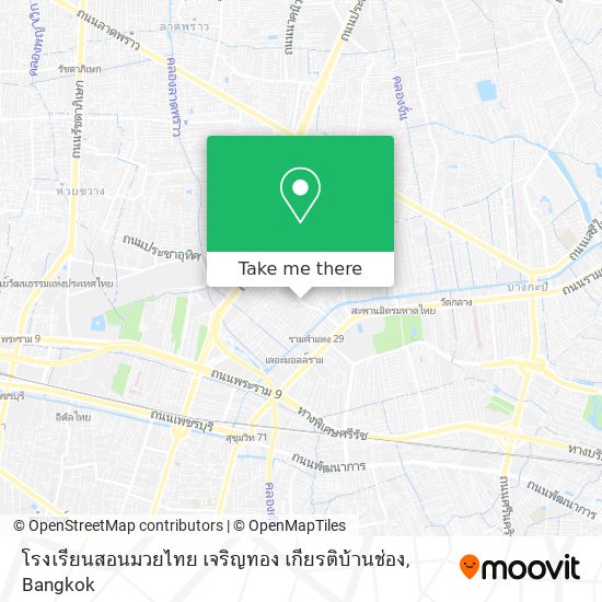 โรงเรียนสอนมวยไทย เจริญทอง เกียรติบ้านช่อง map