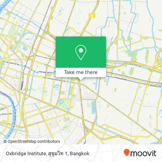 Oxbridge Institute, สุขุมวิท 1 map