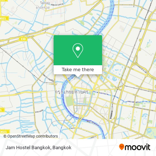 Jam Hostel Bangkok map