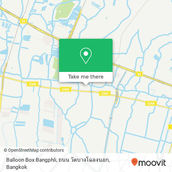 Balloon Box Bangphli, ถนน วัดบางโฉลงนอก map