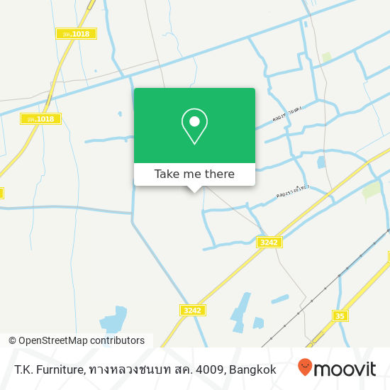 T.K. Furniture, ทางหลวงชนบท สค. 4009 map