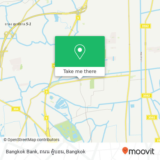 Bangkok Bank, ถนน คู้บอน map