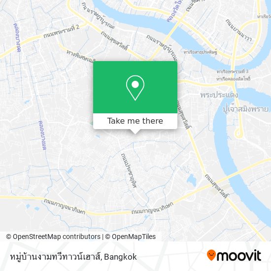 หมู่บ้านงามทวีทาวน์เฮาส์ map