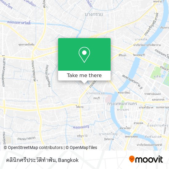 คลินิกศรีประวัติทำฟัน map