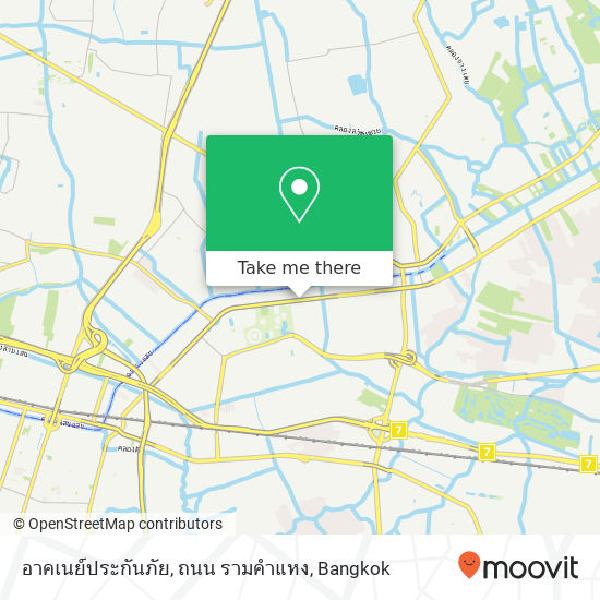 อาคเนย์ประกันภัย, ถนน รามคำแหง map