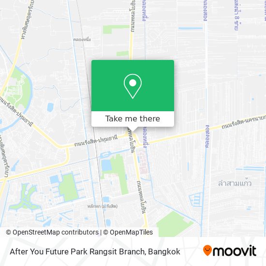After You Future Park Rangsit Branch map