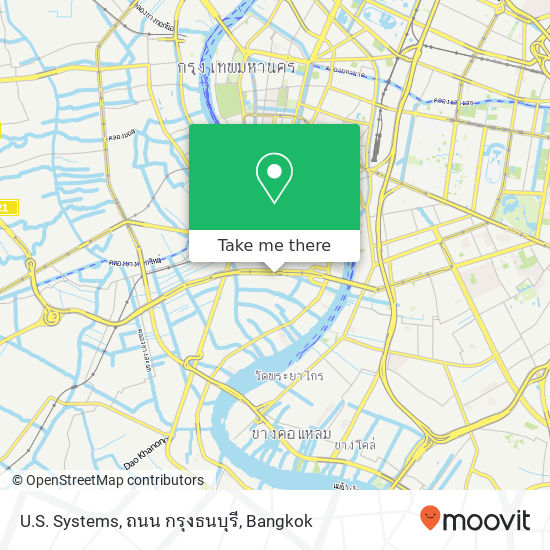 U.S. Systems, ถนน กรุงธนบุรี map